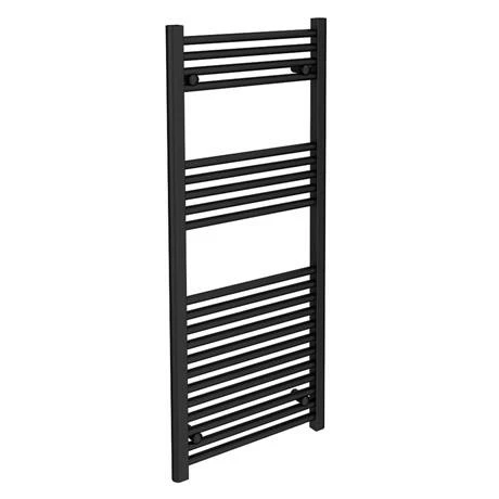 Toreno Black W500 X H1200mm Heated Towel Rail 2 Toreno Black W500 X H1200mm Heated Towel Rail - Image 2