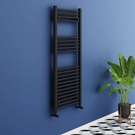 Toreno Black W500 X H1200mm Heated Towel Rail 1 Toreno Black W500 X H1200mm Heated Towel Rail