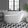 Toreno 1520 Small Modern Slipper Free Standing Bath