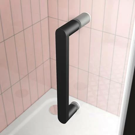 Toreno Matt Black 1200 X 1850 Sliding Shower Door 2 Toreno Matt Black 1200 X 1850 Sliding Shower Door - Image 2