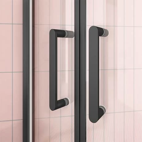 Toreno Matt Black 800 X 800mm Quadrant Shower Enclosure 4 Toreno Matt Black 800 X 800mm Quadrant Shower Enclosure - Image 4