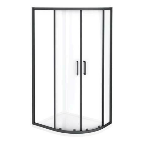 Toreno Matt Black 900 X 760mm Offset Quadrant Shower Enclosure 3 Toreno Matt Black 900 X 760mm Offset Quadrant Shower Enclosure - Image 3