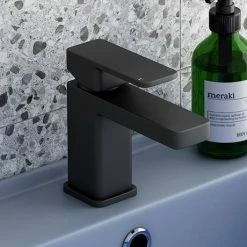 Toreno Modern Black Basin Mono Mixer Tap -Toren Furniture Shop BLT7132 d6 460