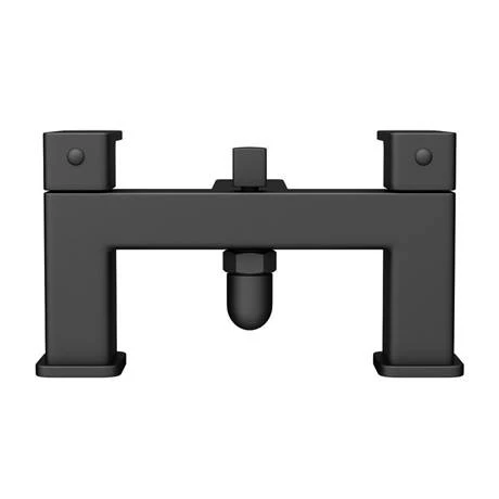 Toreno Modern Black Chrome Bath Shower Mixer Tap Incl. Overhead Rainfall Shower Head 5 Toreno Modern Black Chrome Bath Shower Mixer Tap Incl. Overhead Rainfall Shower Head - Image 5