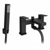 Toreno Modern Black Chrome Bath Shower Mixer Tap Incl. Shower Kit - BPT7131
