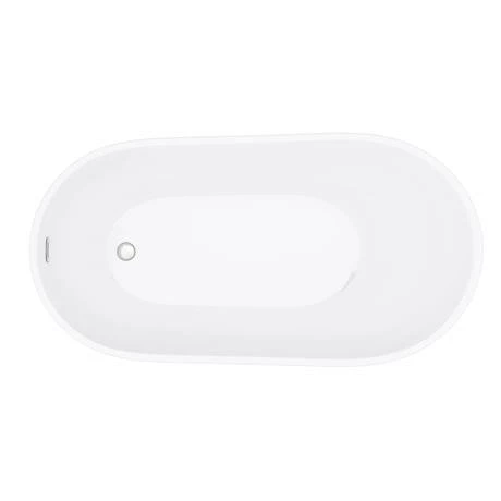 Toreno 1370 Small Modern Slipper Free Standing Bath 4 Toreno 1370 Small Modern Slipper Free Standing Bath - Image 4