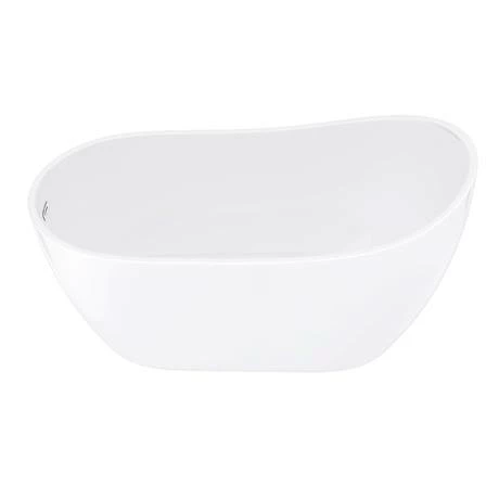 Toreno 1370 Small Modern Slipper Free Standing Bath 5 Toreno 1370 Small Modern Slipper Free Standing Bath - Image 5