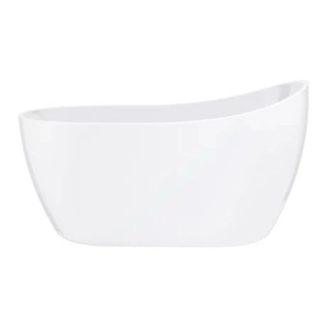 Toreno 1370 Small Modern Slipper Free Standing Bath 6 Toreno 1370 Small Modern Slipper Free Standing Bath - Image 6