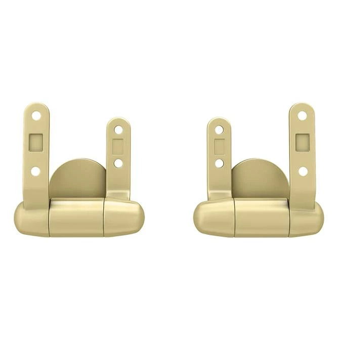 Toreno Wooden Toilet Seat Hinge Pack Brushed Brass 1 Toreno Wooden Toilet Seat Hinge Pack Brushed Brass