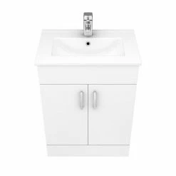 Toreno Cloakroom Suite Inc. Modern Toilet (White Gloss) 11 Toreno Cloakroom Suite Inc. Modern Toilet (White Gloss) -Toren Furniture Shop MCSGW n d3 460