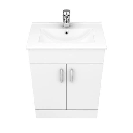 Toreno Cloakroom Suite Inc. Modern Toilet (White Gloss) 5 Toreno Cloakroom Suite Inc. Modern Toilet (White Gloss) - Image 5