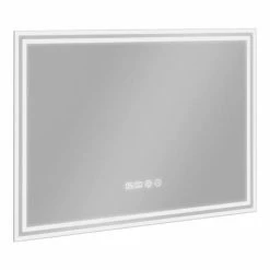 Toreno 700x500mm LED Illuminated Mirror Inc. Anti-Fog, Digital Clock & Touch Sensor - MIR009 5 Toreno 700x500mm LED Illuminated Mirror Inc. Anti-Fog, Digital Clock & Touch Sensor - MIR009 -Toren Furniture Shop MIR009 D2 460