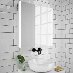 Toreno 700x650mm LED Illuminated 2-Door Bluetooth Mirror Cabinet With Motion Sensor, Shaving Socket & Anti-Fog - MIR018 7 Toreno 700x650mm LED Illuminated 2-Door Bluetooth Mirror Cabinet With Motion Sensor, Shaving Socket & Anti-Fog - MIR018 -Toren Furniture Shop MIR018 d4 460