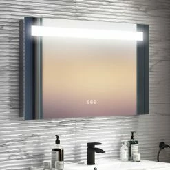 Toren Furniture Shop 21 Toreno 1000 X 600mm Landscape LED Back-lit Bluetooth Mirror Incl. Touch Sensor + Anti-Fog