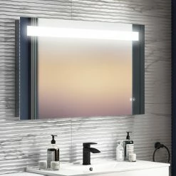 Toren Furniture Shop 9 Toreno 1000 X 600mm Landscape LED Back-lit Bluetooth Mirror With Touch Sensor