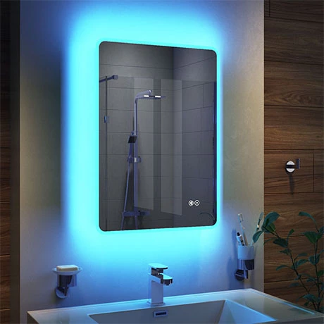 Toreno 500x700mm Ambient Colour Change LED Bluetooth Mirror Incl. Touch Sensor + Anti-Fog 1 Toreno 500x700mm Ambient Colour Change LED Bluetooth Mirror Incl. Touch Sensor + Anti-Fog