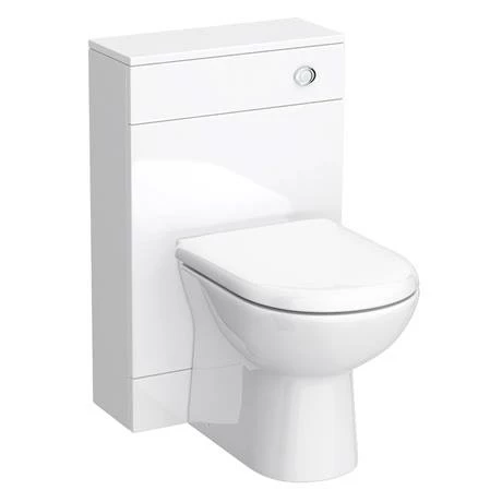 Toreno 1100mm Gloss White Vanity Unit Bathroom Suite - Depth 400/200mm 3 Toreno 1100mm Gloss White Vanity Unit Bathroom Suite - Depth 400/200mm - Image 3