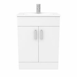 Toreno 1100mm Gloss White Vanity Unit Bathroom Suite - Depth 400/200mm 12 Toreno 1100mm Gloss White Vanity Unit Bathroom Suite - Depth 400/200mm -Toren Furniture Shop MOD1100PAN d7 460