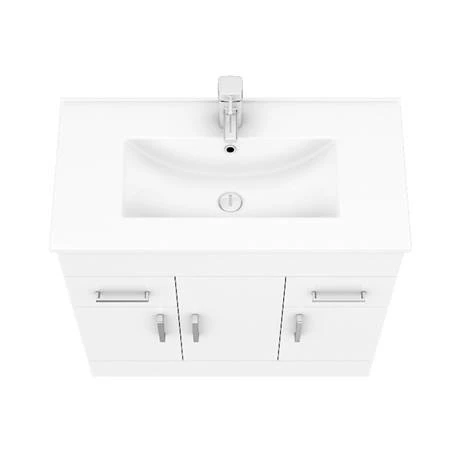 Toreno 1300mm Gloss White Vanity Unit Bathroom Suite - Depth 400/200mm 7 Toreno 1300mm Gloss White Vanity Unit Bathroom Suite - Depth 400/200mm - Image 7
