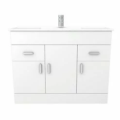 Toreno 1500mm Gloss White Vanity Unit Bathroom Suite - Depth 400/200mm 12 Toreno 1500mm Gloss White Vanity Unit Bathroom Suite - Depth 400/200mm -Toren Furniture Shop MOD1500 n d4 460