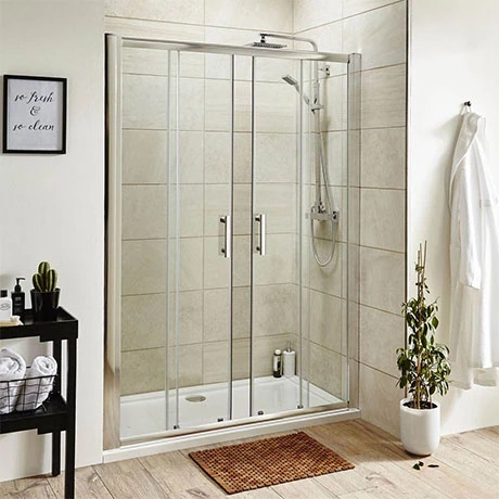 Toreno 1400mm Double Sliding 8mm Easy Fit Shower Door 1 Toreno 1400mm Double Sliding 8mm Easy Fit Shower Door