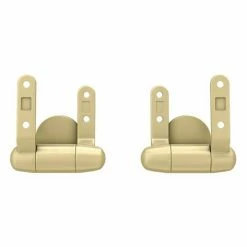 Toreno High Gloss White MDF Bottom Fixing Toilet Seat Brushed Brass Hinges 7 Toreno High Gloss White MDF Bottom Fixing Toilet Seat Brushed Brass Hinges -Toren Furniture Shop MSC020 N BB d4 460