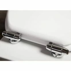 Toreno High Gloss White MDF Bottom Fixing Soft Close Toilet Seat With Chrome Hinges 7 Toreno High Gloss White MDF Bottom Fixing Soft Close Toilet Seat With Chrome Hinges -Toren Furniture Shop MSC020 detail3 460