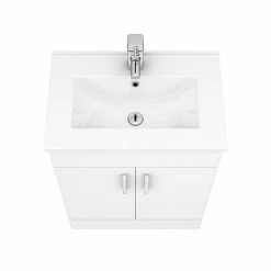 Toreno White 620mm Vanity Unit (Flat Packed) 7 Toreno White 620mm Vanity Unit (Flat Packed) -Toren Furniture Shop MV600FP d3 460