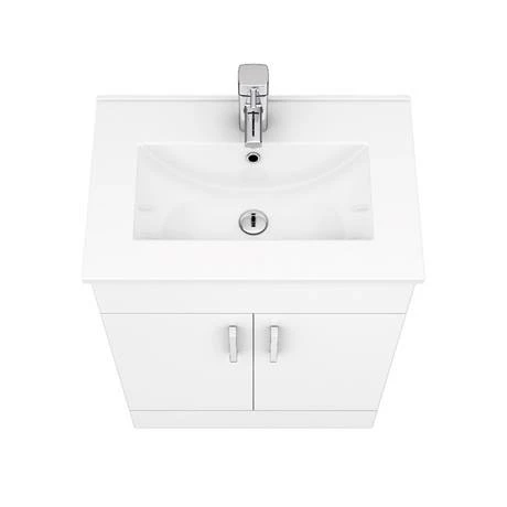 Toreno White 620mm Vanity Unit (Flat Packed) 4 Toreno White 620mm Vanity Unit (Flat Packed) - Image 4