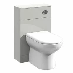 Toreno Light Grey 500x200mm BTW Toilet Unit Inc. Cistern + Round Pan