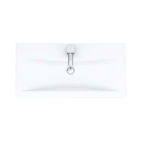 Toreno Basin Unit - 800mm Modern High Gloss White With Mid Edged Basin 7 Toreno Basin Unit - 800mm Modern High Gloss White With Mid Edged Basin - Image 7