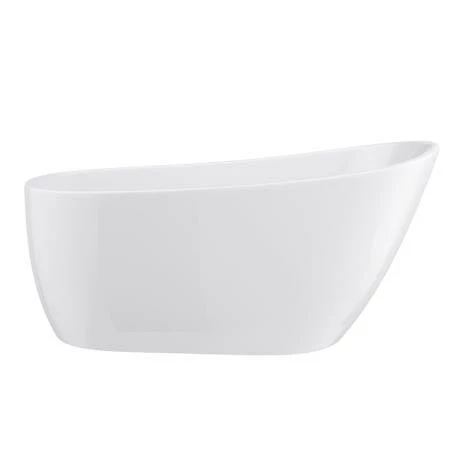 Toreno 1520 Small Modern Slipper Free Standing Bath 2 Toreno 1520 Small Modern Slipper Free Standing Bath - Image 2