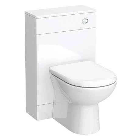 Toreno 1300mm Gloss White Vanity Unit Bathroom Suite - Depth 400/200mm 3 Toreno 1300mm Gloss White Vanity Unit Bathroom Suite - Depth 400/200mm - Image 3