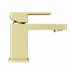 Toreno Modern Brushed Brass Basin Mono Mixer Tap 7 Toreno Modern Brushed Brass Basin Mono Mixer Tap -Toren Furniture Shop TBBTAP d2 460