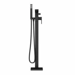 Toreno Modern Matt Black Floor Mounted Free-standing Bath Shower Mixer 6 Toreno Modern Matt Black Floor Mounted Free-standing Bath Shower Mixer -Toren Furniture Shop TBFST d2 460