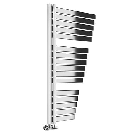 Toreno Casa Offset Tapered Heated Towel Rail - Chrome (1100 X 590mm) 1 Toreno Casa Offset Tapered Heated Towel Rail - Chrome (1100 X 590mm)