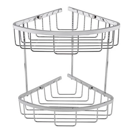 Toreno Modern 2 Tier Corner Fixed Wire Basket 2 Toreno Modern 2 Tier Corner Fixed Wire Basket - Image 2