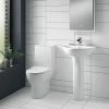 Toreno Round 4-Piece Modern Bathroom Suite