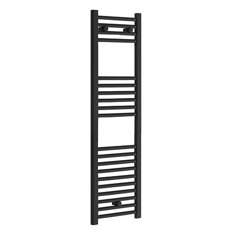 Toreno Black W300 X H1200mm Heated Towel Rail - Straight 1 Toreno Black W300 X H1200mm Heated Towel Rail - Straight