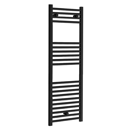 Toreno Black W400 X H1200mm Heated Towel Rail - Straight 1 Toreno Black W400 X H1200mm Heated Towel Rail - Straight