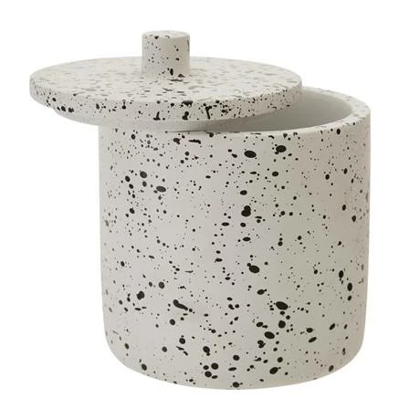 Toreno Turin Concrete Cotton Jar With Lid 2 Toreno Turin Concrete Cotton Jar With Lid - Image 2