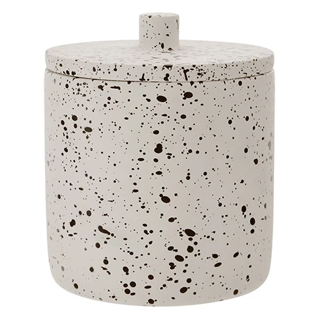 Toreno Turin Concrete Cotton Jar With Lid 1 Toreno Turin Concrete Cotton Jar With Lid