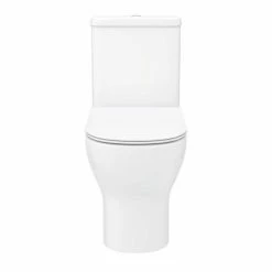 Toreno Round Rimless Close Coupled Toilet + Soft Close Seat 11 Toreno Round Rimless Close Coupled Toilet + Soft Close Seat -Toren Furniture Shop TRRWC n d1 460