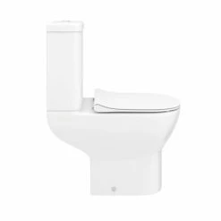 Toreno Round Rimless Close Coupled Toilet + Soft Close Seat 12 Toreno Round Rimless Close Coupled Toilet + Soft Close Seat -Toren Furniture Shop TRRWC n d2 460