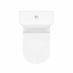 Toreno Round Rimless Close Coupled Toilet + Soft Close Seat 13 Toreno Round Rimless Close Coupled Toilet + Soft Close Seat -Toren Furniture Shop TRRWC n d3 460