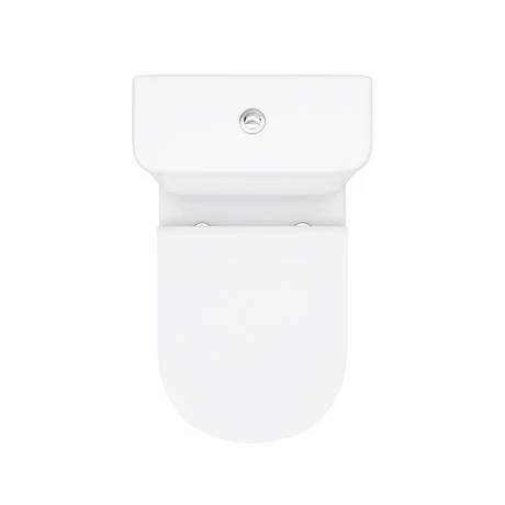Toreno Round Rimless Close Coupled Toilet + Soft Close Seat 7 Toreno Round Rimless Close Coupled Toilet + Soft Close Seat - Image 7