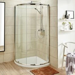 Toren Furniture Shop 7 Toreno 860 X 860 Quadrant Shower Enclosure + Pearlstone Tray